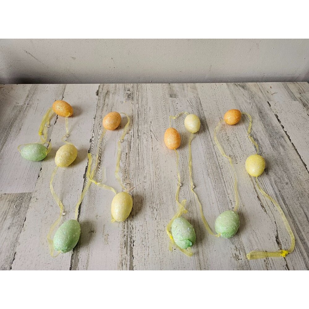 Easter beaded garland spring decor egg‎ glitter sparkle unique tree
